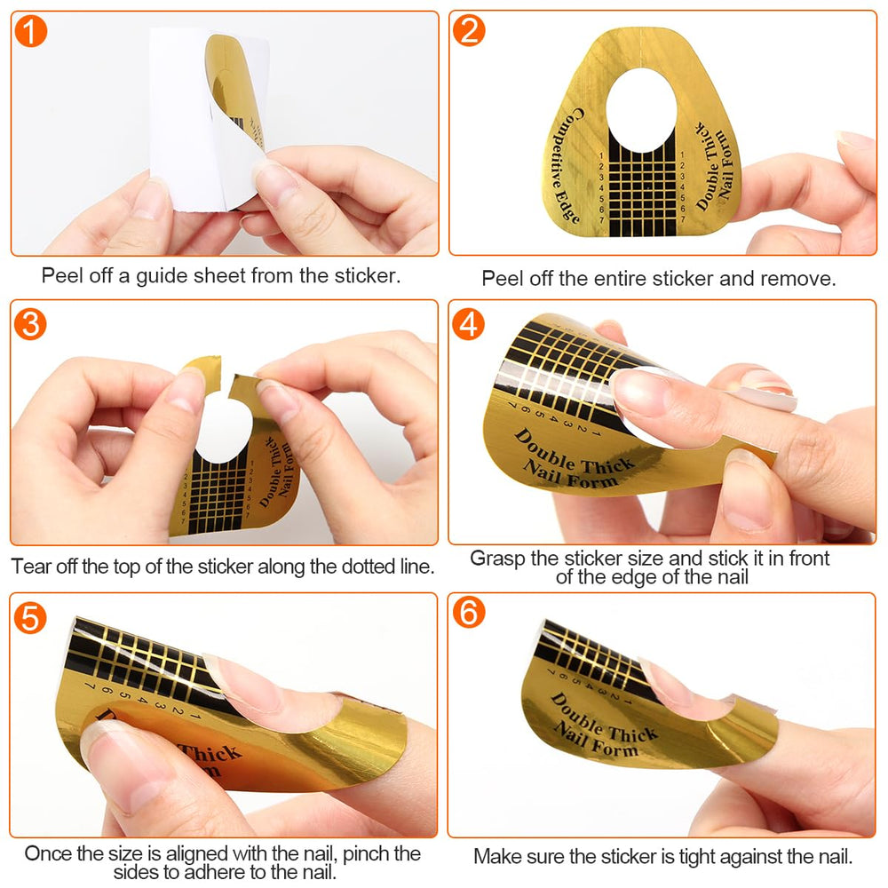 AHIER poly gel extension application guides precise sculpting and curing.