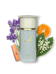 Amber-tinted Kaaf liquid hue evokes warmth and allure.