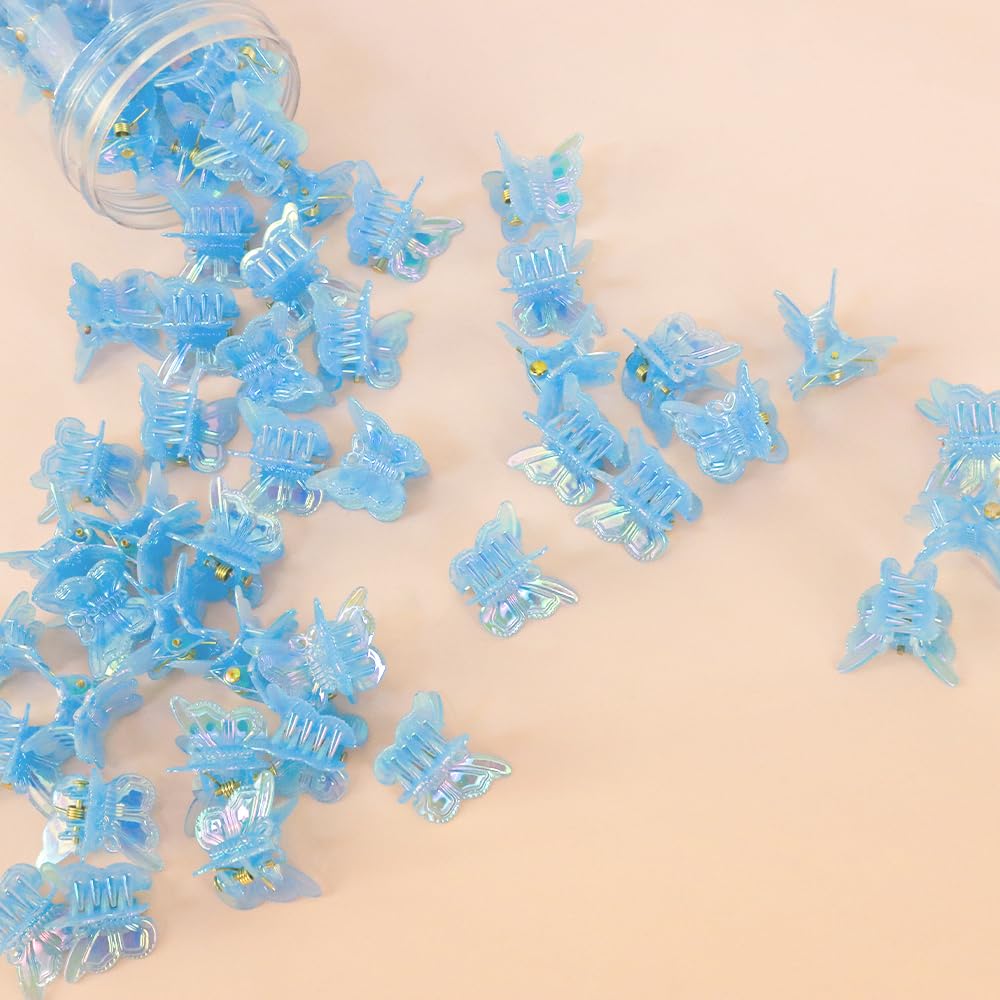 AHONEY blue butterfly clip suitable for weddings or photoshoots.