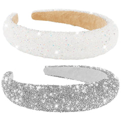 AHONEY diadema con cristales brillantes para look glam