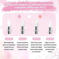 AHQiZFX acrylic-handle nail art brush offers comfortable grip and durable use.