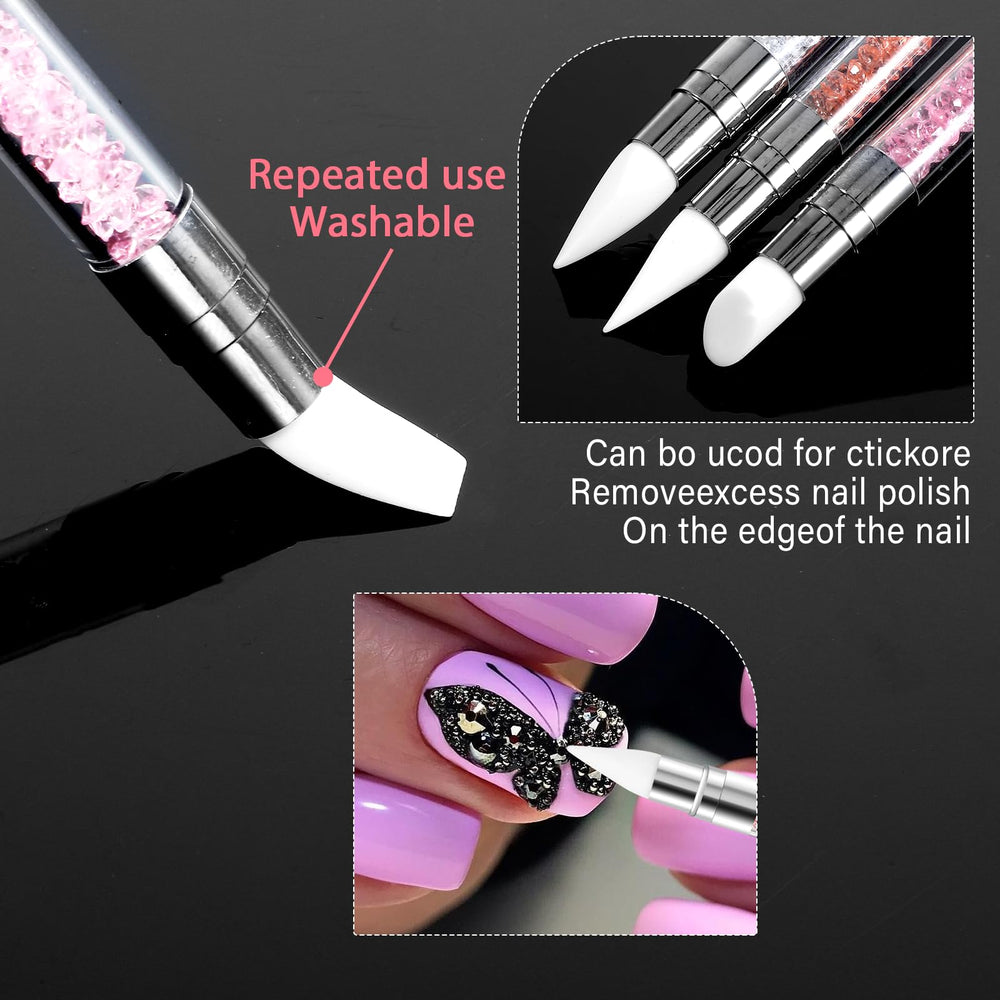AHQiZFX multifunction nail art kit suitable for nails, painting, clay, and crafts.