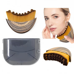 AHQQT lymphatic contour face brush with ergonomic handle for precise facial contouring.