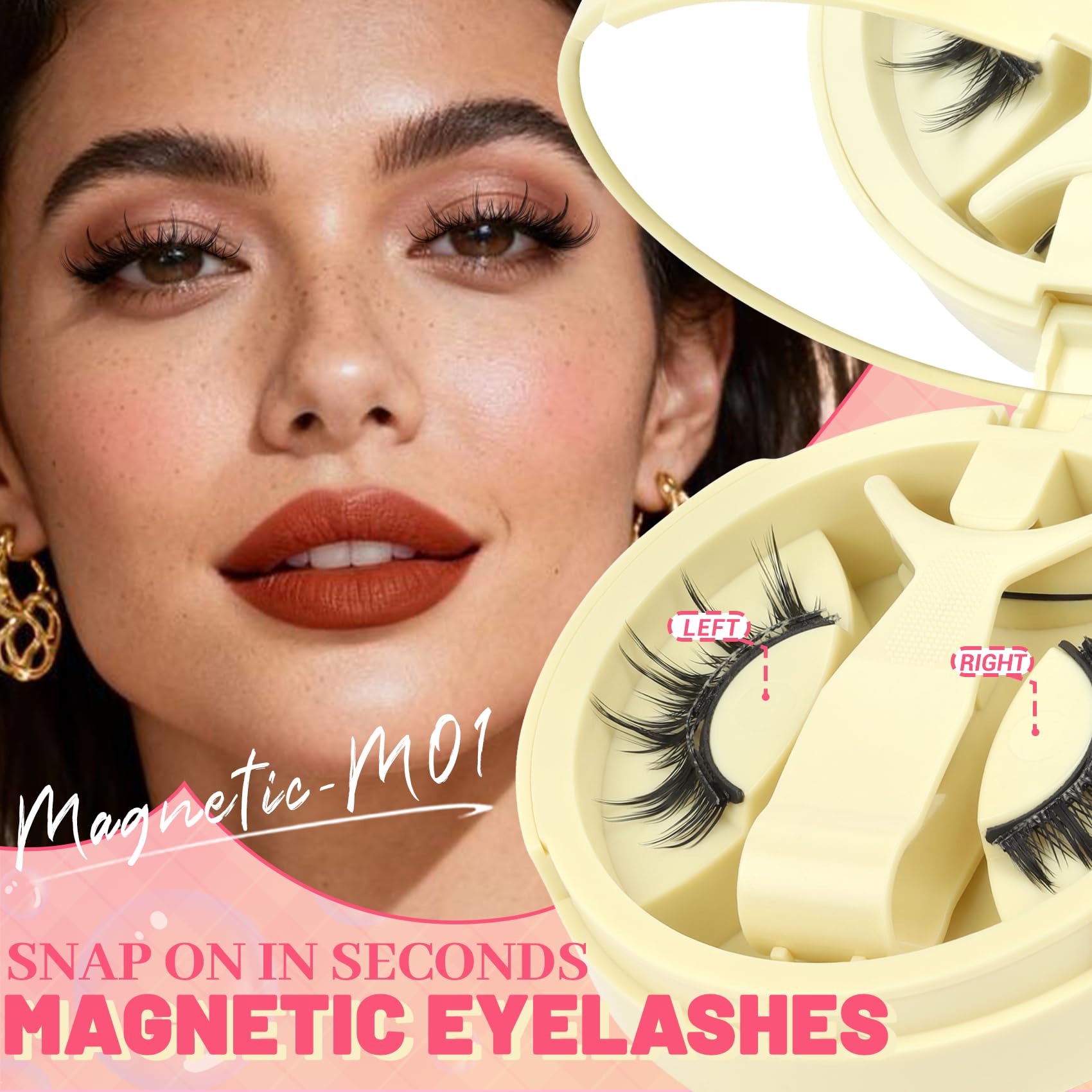 Ahrikiss all-day secure-fit lashes resisting wind and movement