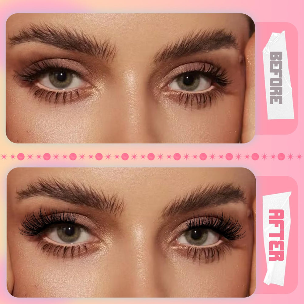 Ahrikiss Half Lashes clear band design close-up for seamless adhesion.