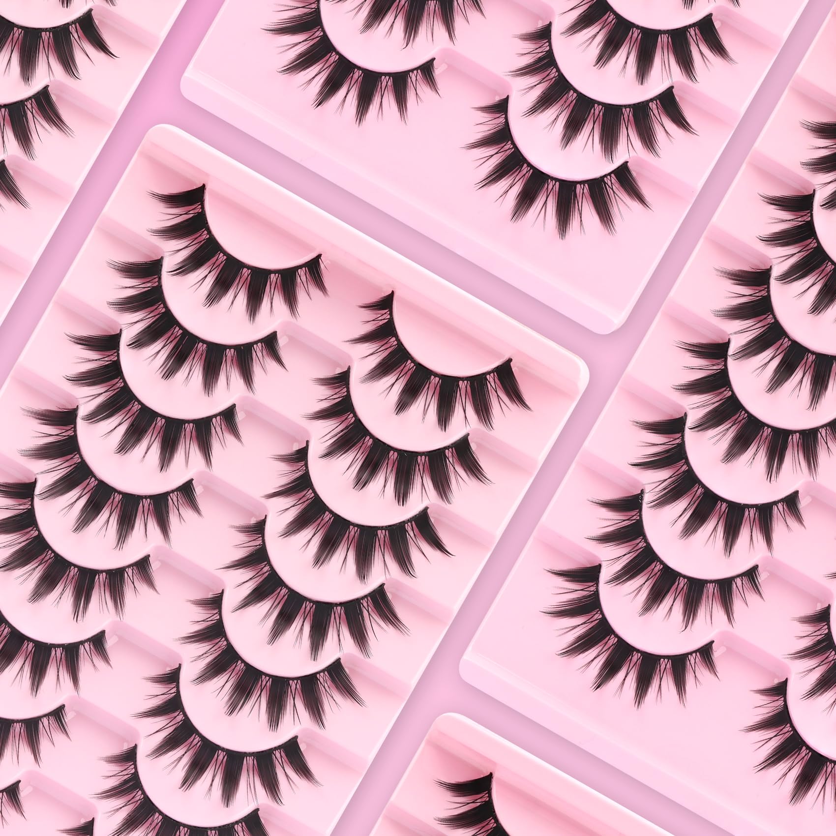 Ahrikiss Lashes eight-pair set offering versatile options for different occasions.