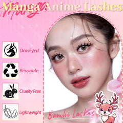 Ahrikiss Lashes manga spikes detail for bold daily looks.