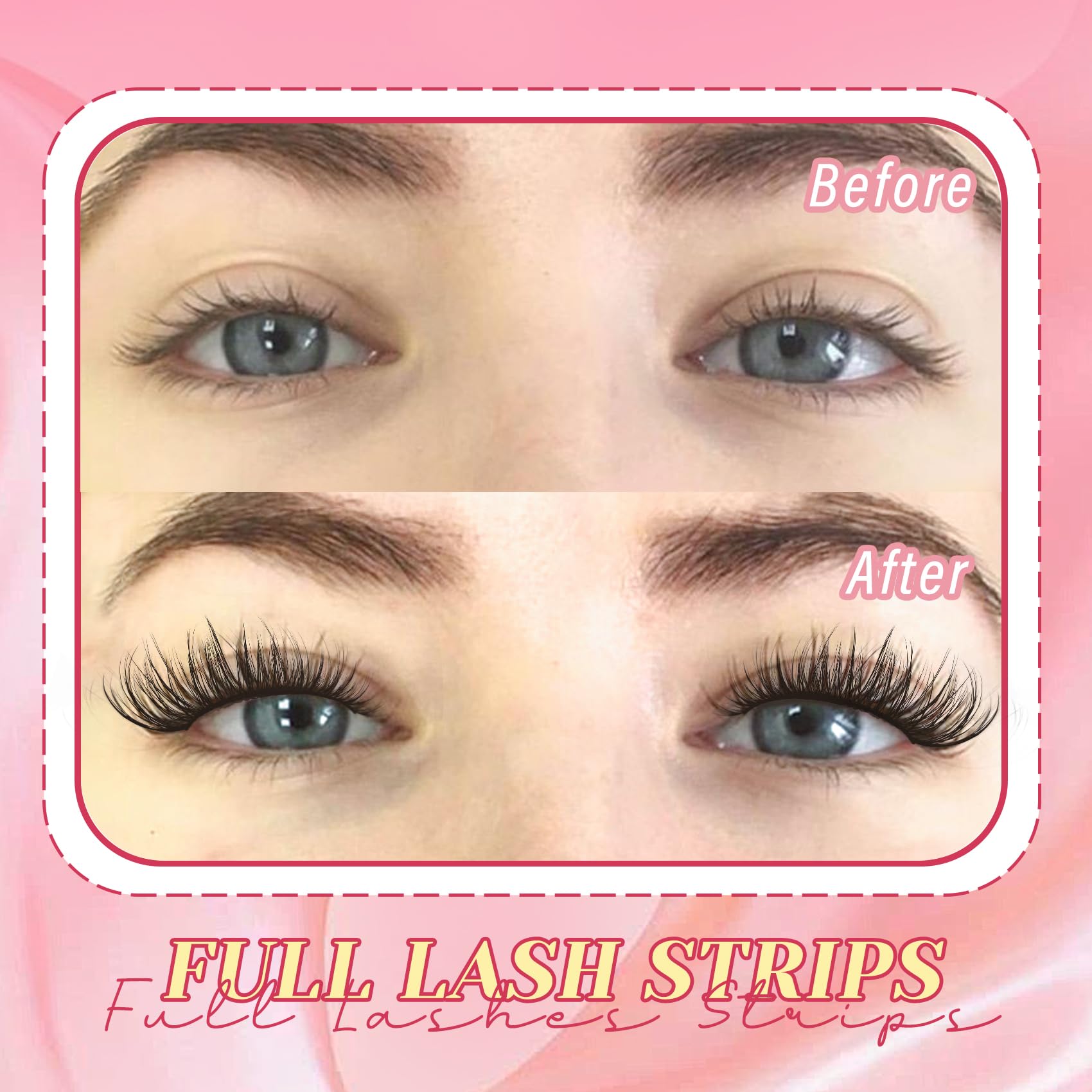Ahrikiss lashes with soft thin band for natural, comfortable wear
