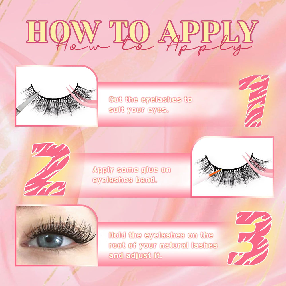Ahrikiss lightweight lashes suitable for all eye shapes and long wear