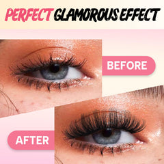 Ahrikiss D Curl lashes close-up highlighting wispy 3D volume
