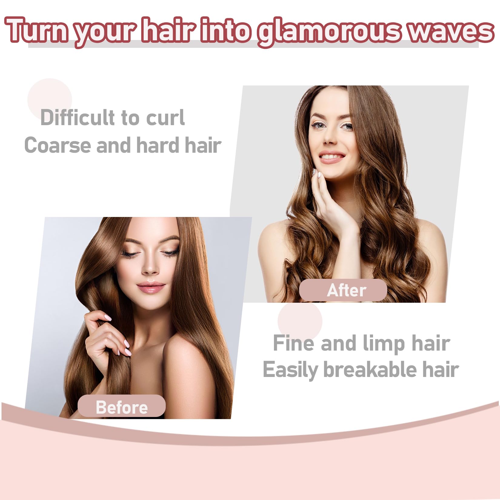 AHSNYLC satin sponge rollers morning curls with overnight use.