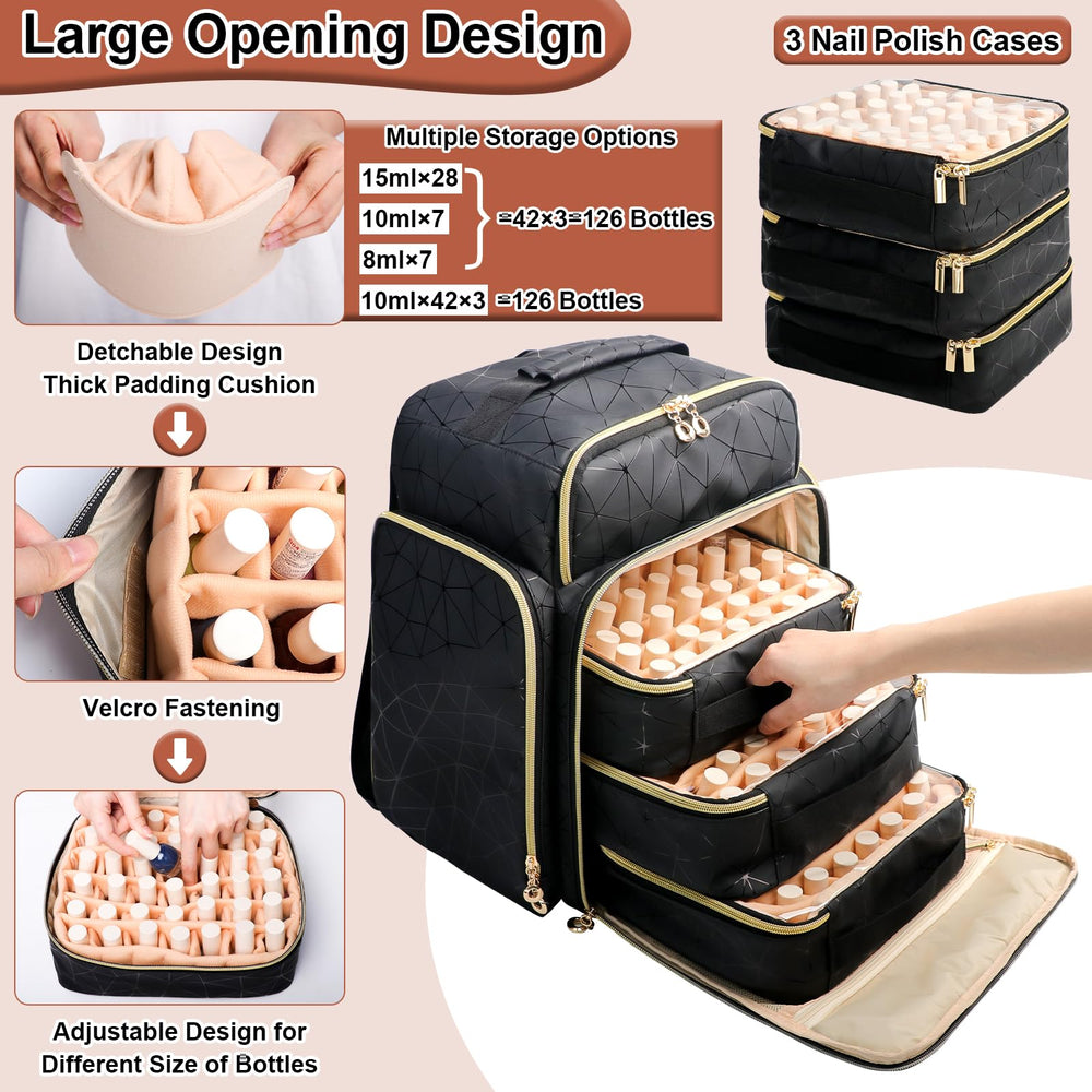 hands-on durability with 126-bottle capacity and secure bottom case