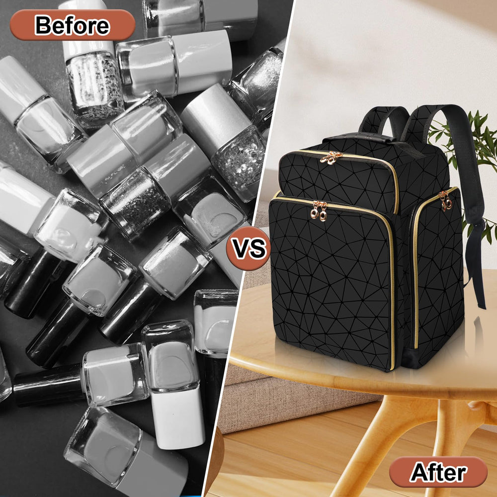three removable cases simplify packing and organization on the go