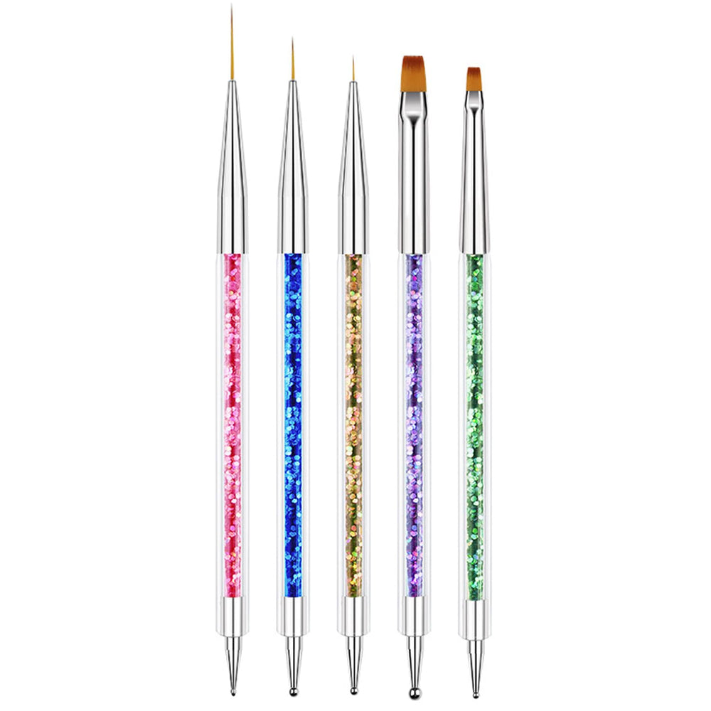 AIBEE nail art brush kit double-ended for versatile designs