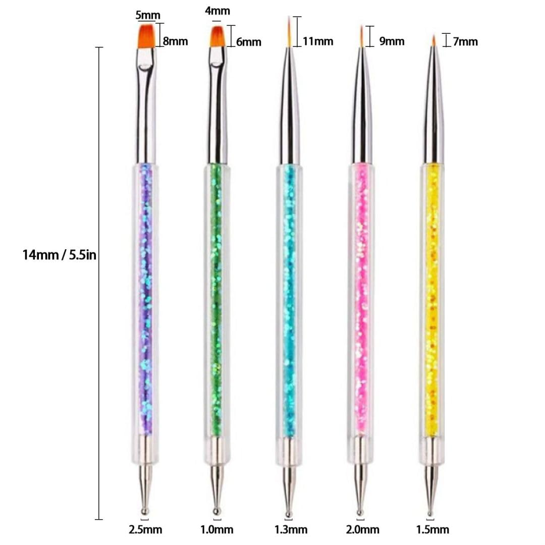 AIBEE flat brush for smooth color fills on nails