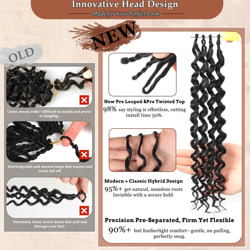 AIBEO 8 packs delivering 120 strands for a full head