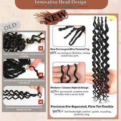 AIBEO 8 packs delivering 120 strands for a full head