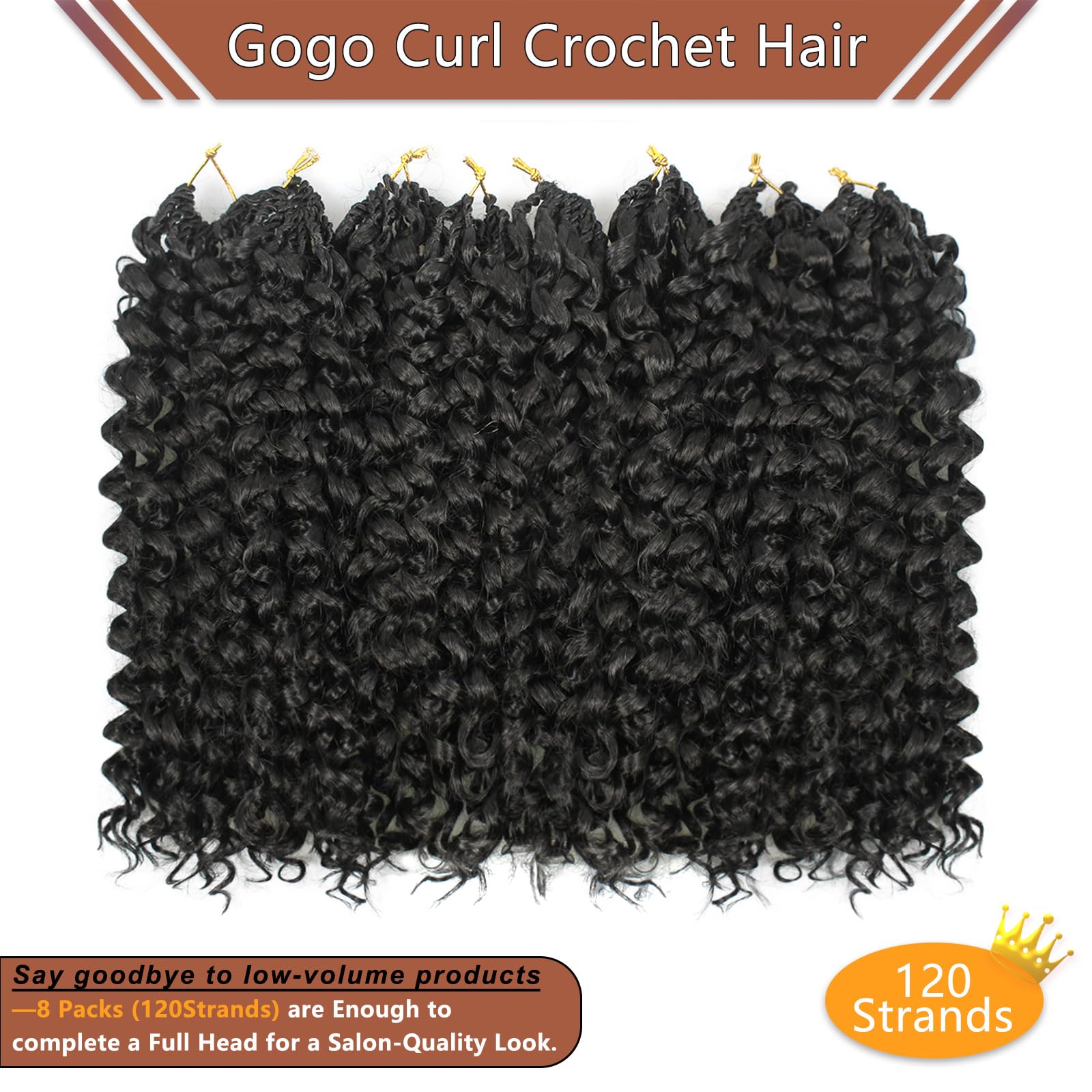 AIBEO GoGo Curl deep wave 14in showing natural volume