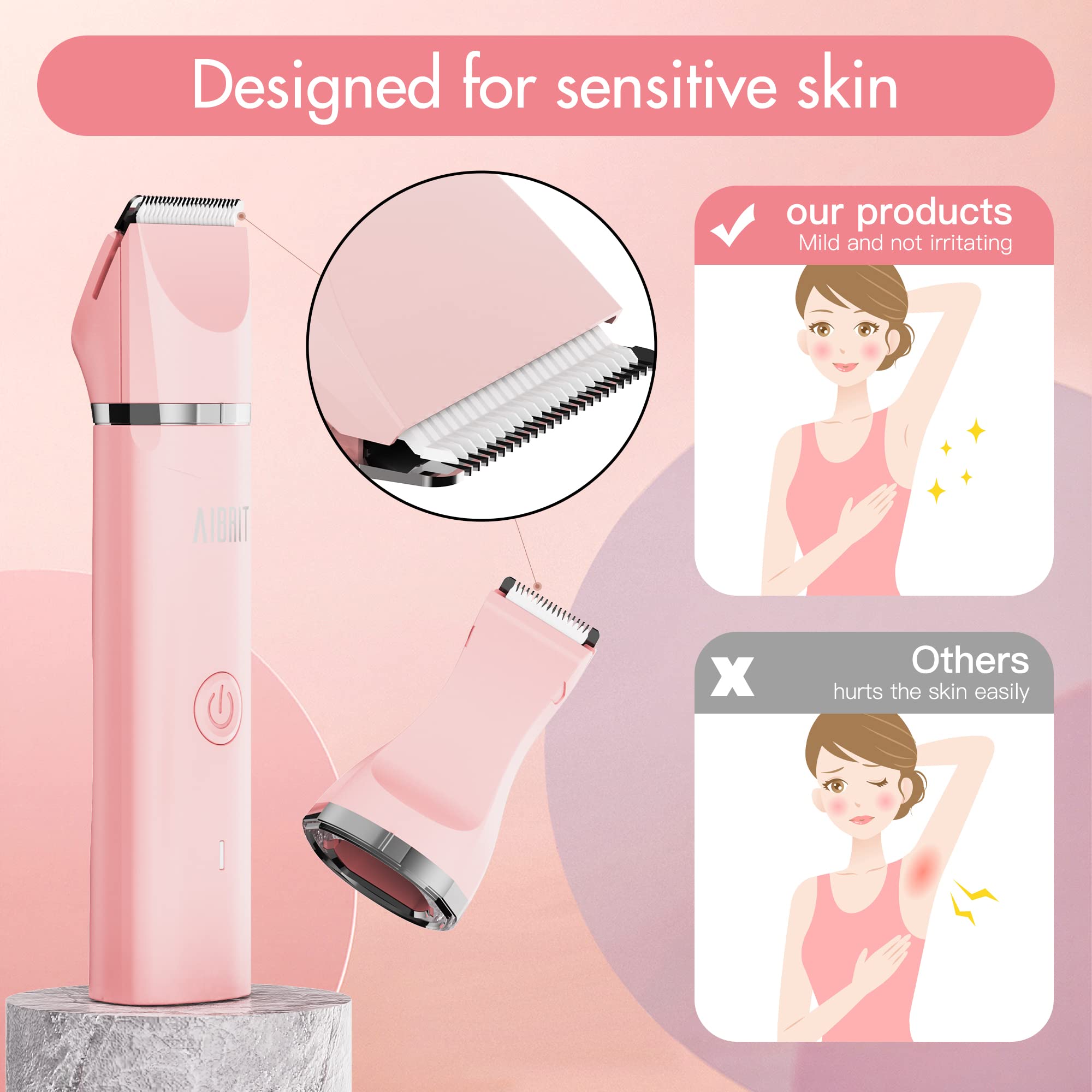 AIBRIT PRO compact, travel-ready design for on-the-go grooming.