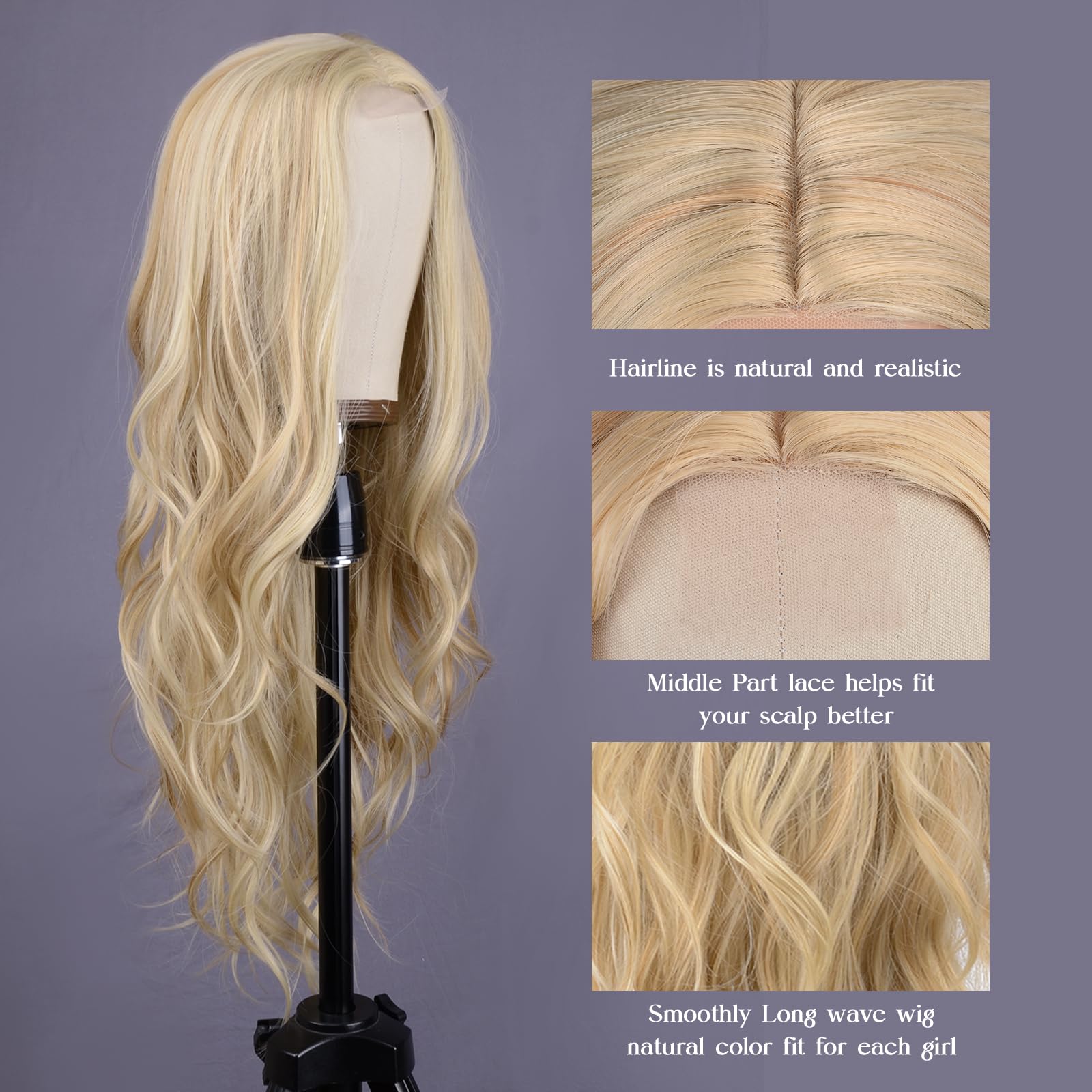 Aida ble handcrafted scalp-look wig for authentic appearance.