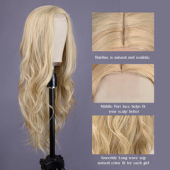 Aida ble handcrafted scalp-look wig for authentic appearance.