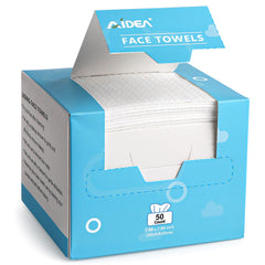 AIDEA disposable face towels pack for soft, gentle cleansing and makeup removal.