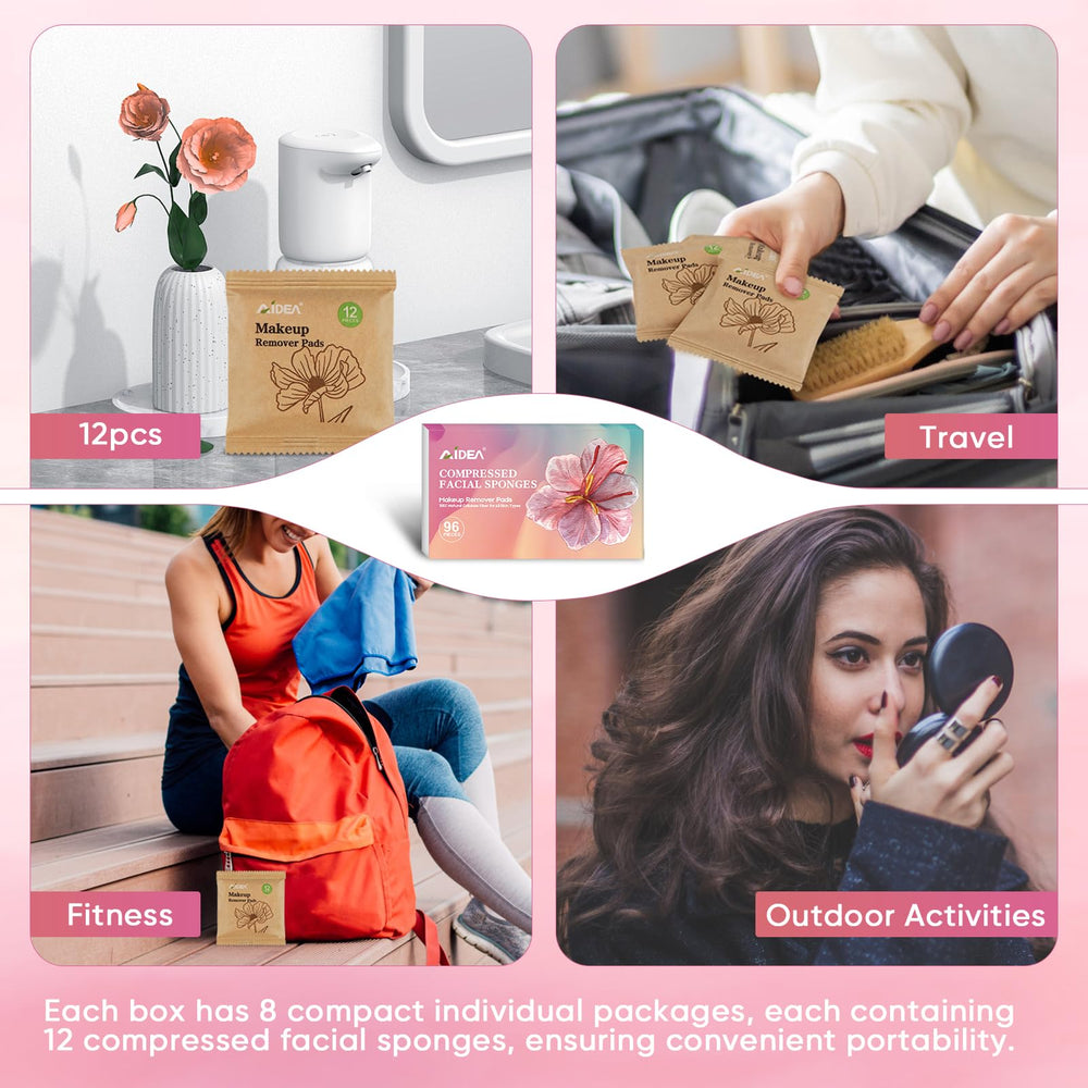 AIDEA makeup removal sponge, gentle and versatile for cleansing.