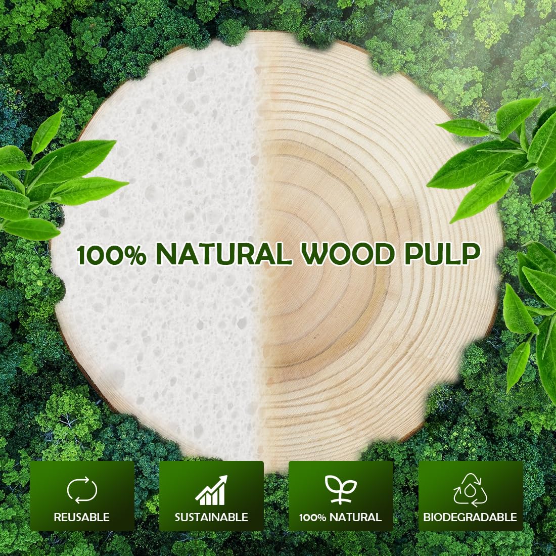 AIDEA cellulose sponge helps apply skincare products evenly.