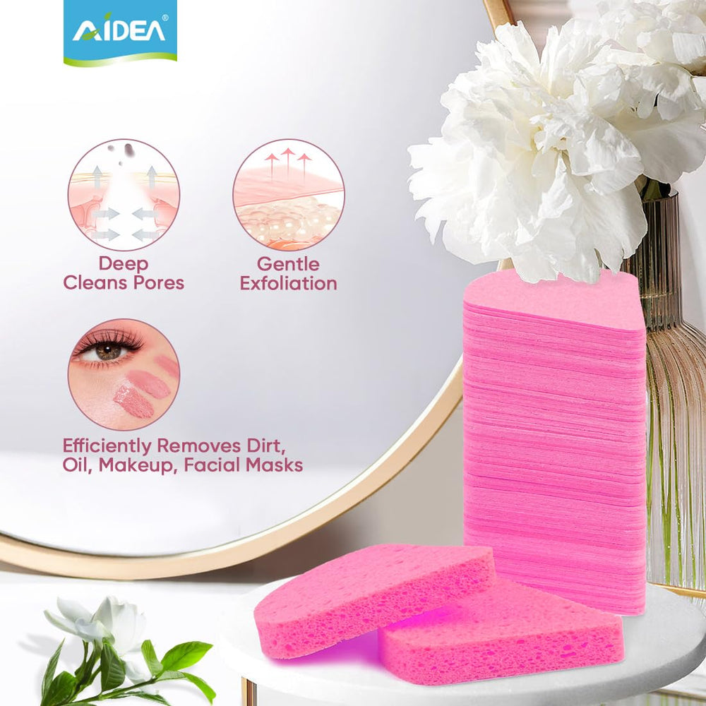 Reusable AIDEA sponges after rinsing and air drying reduce waste.