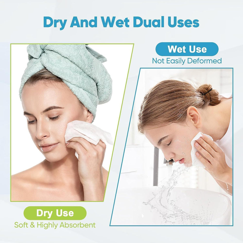AIDEA toallas faciales, uso diario y alta absorción para desmaquillar.