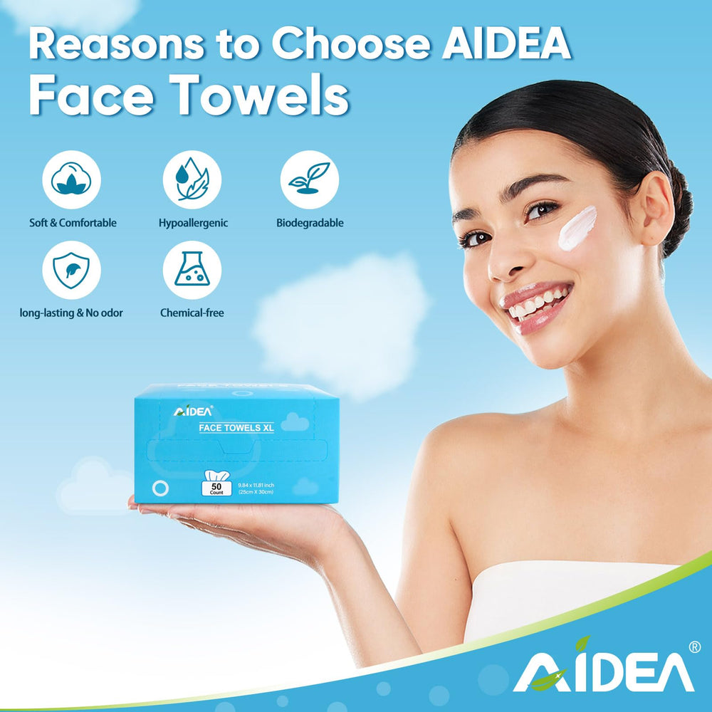 AIDEA XL: toallas de viaje compactas para llevar y limpiar.