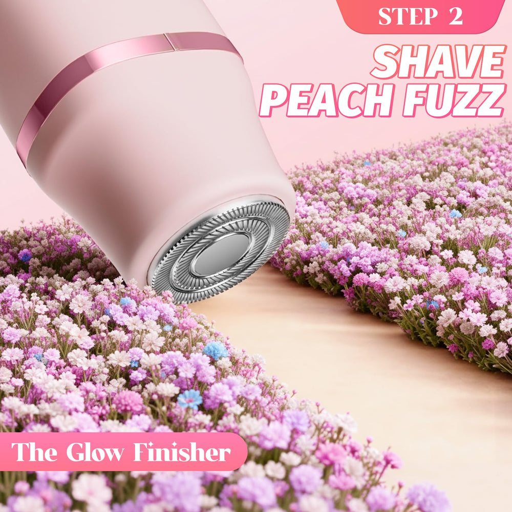 AIDIAM bikini trimmer 2-in-1 design, facial and pubic hair removal.