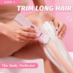 AIDIAM bikini trimmer ceramic blade close-up, gentle on delicate skin.