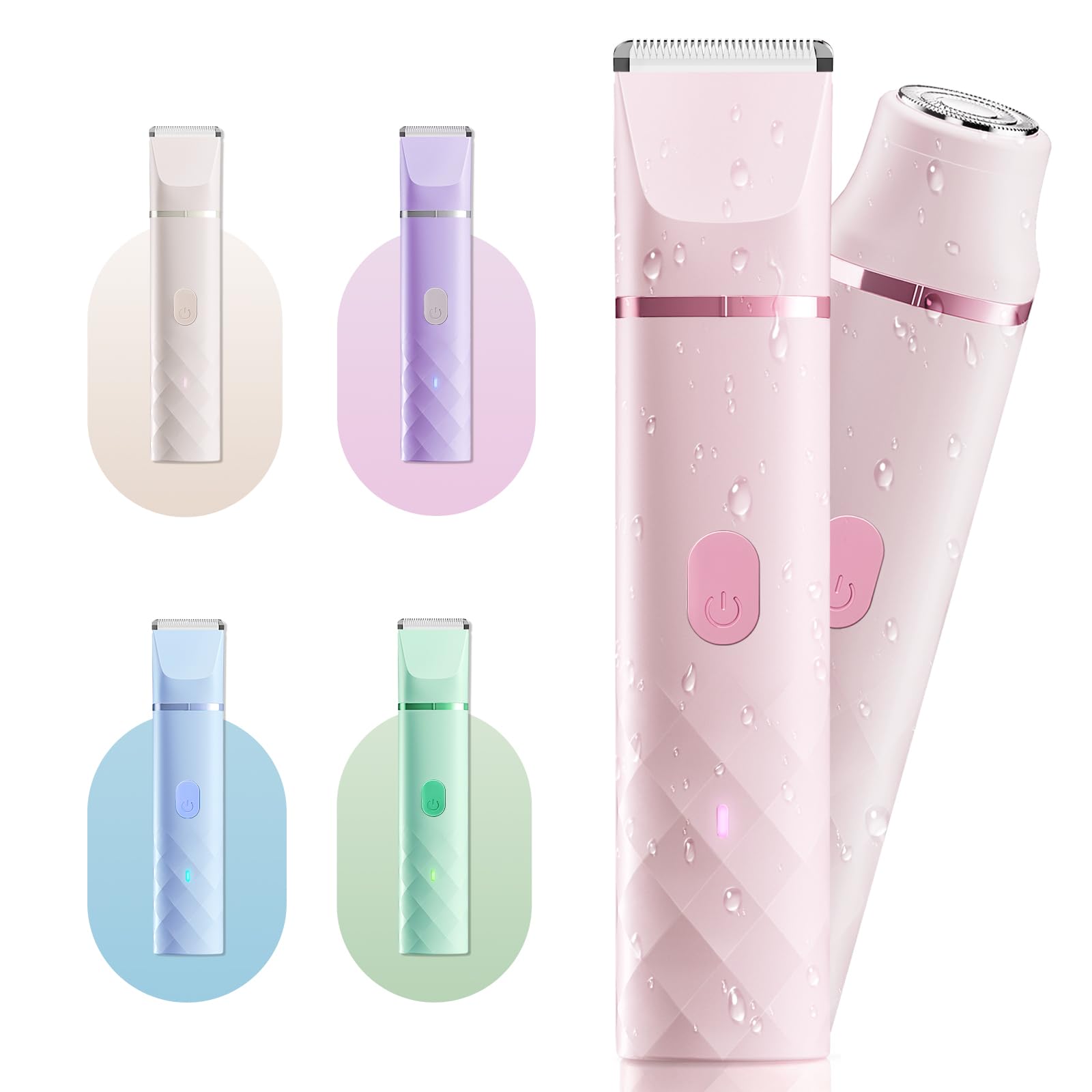 AIDIAM bikini trimmer cleaning brush included, easy hygienic maintenance.