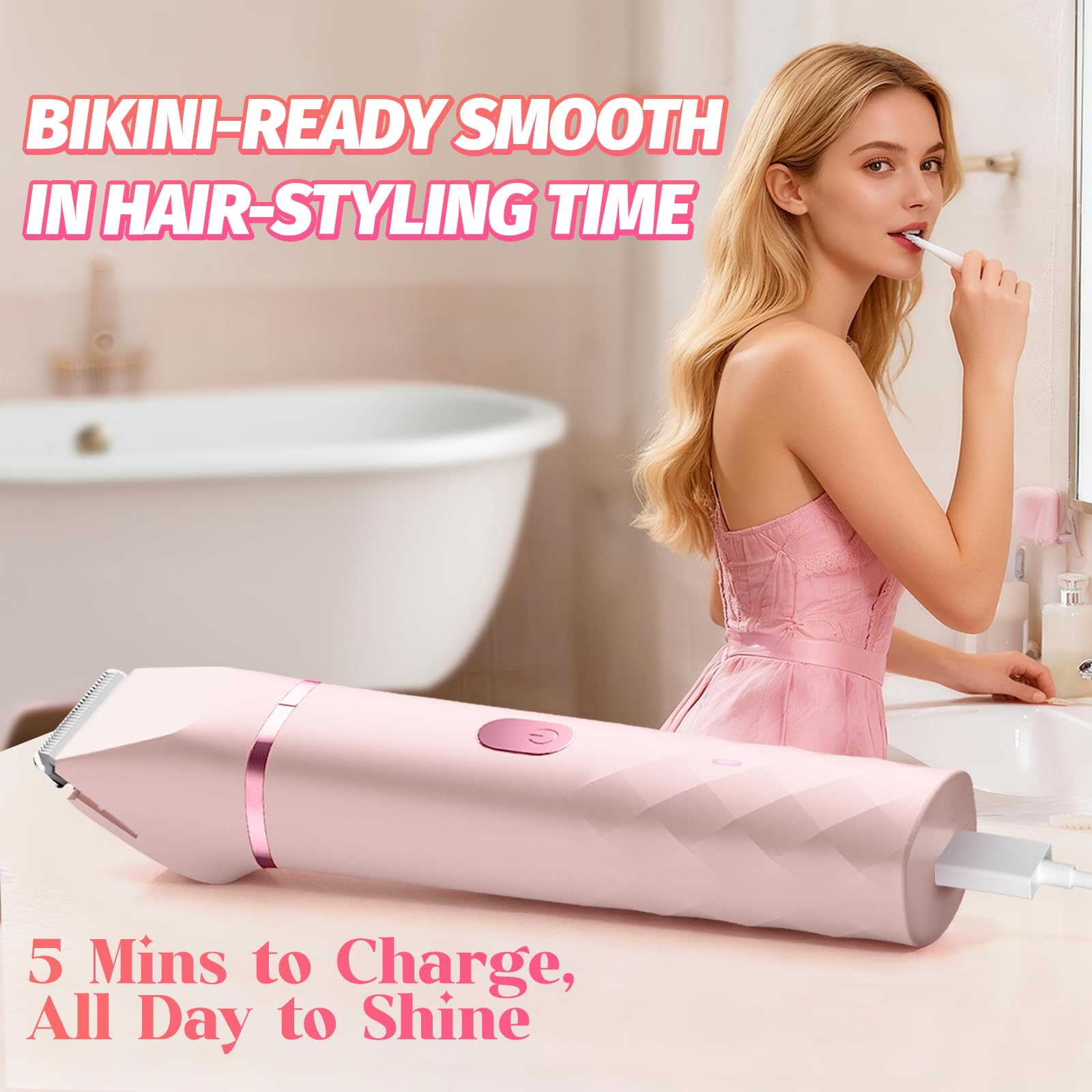 AIDIAM bikini trimmer travel size, perfect for bag or purse.