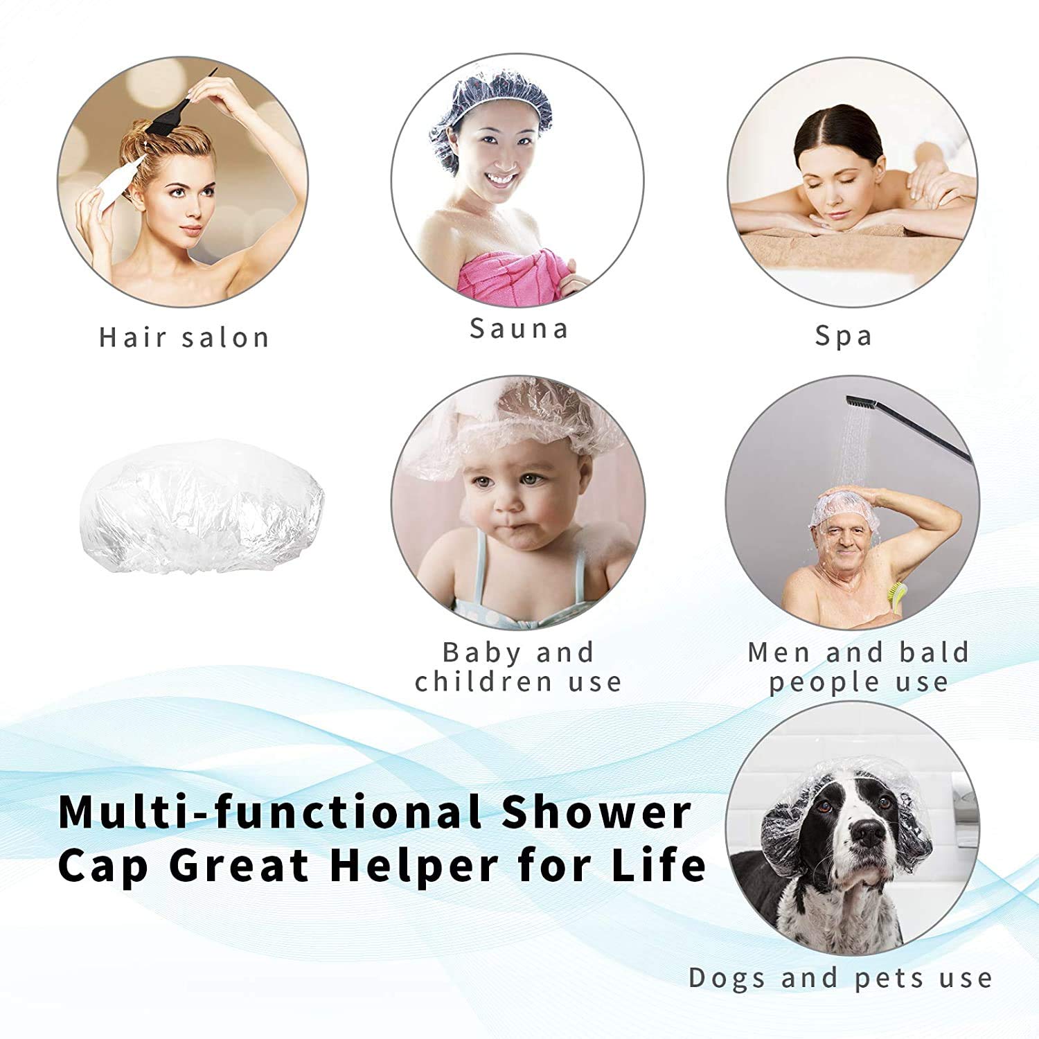AIDIQIU capucha ducha multiusos para spa, viaje o casa