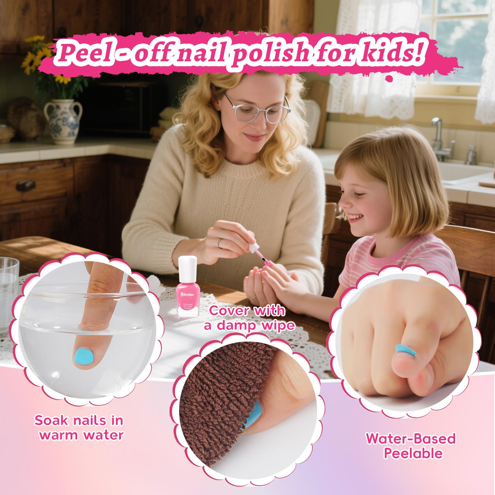 Set de regalo Aieenjor para fiestas infantiles con colores vibrantes.