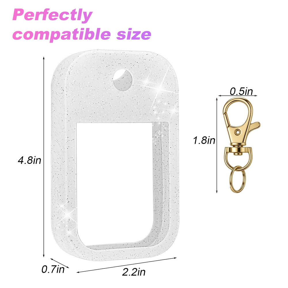 AIERSA glitter case features a metal keychain for easy attachment