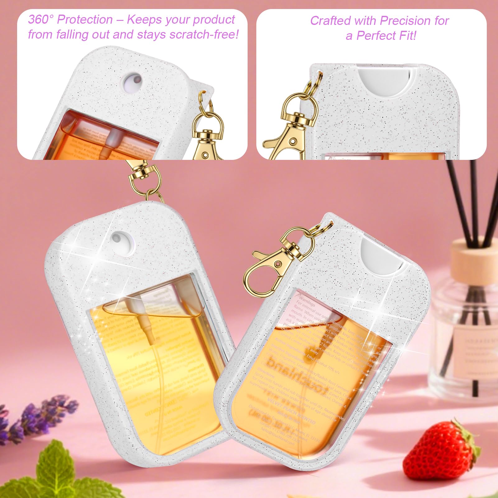 AIERSA sparkle shine catches light and elevates your sanitizer look
