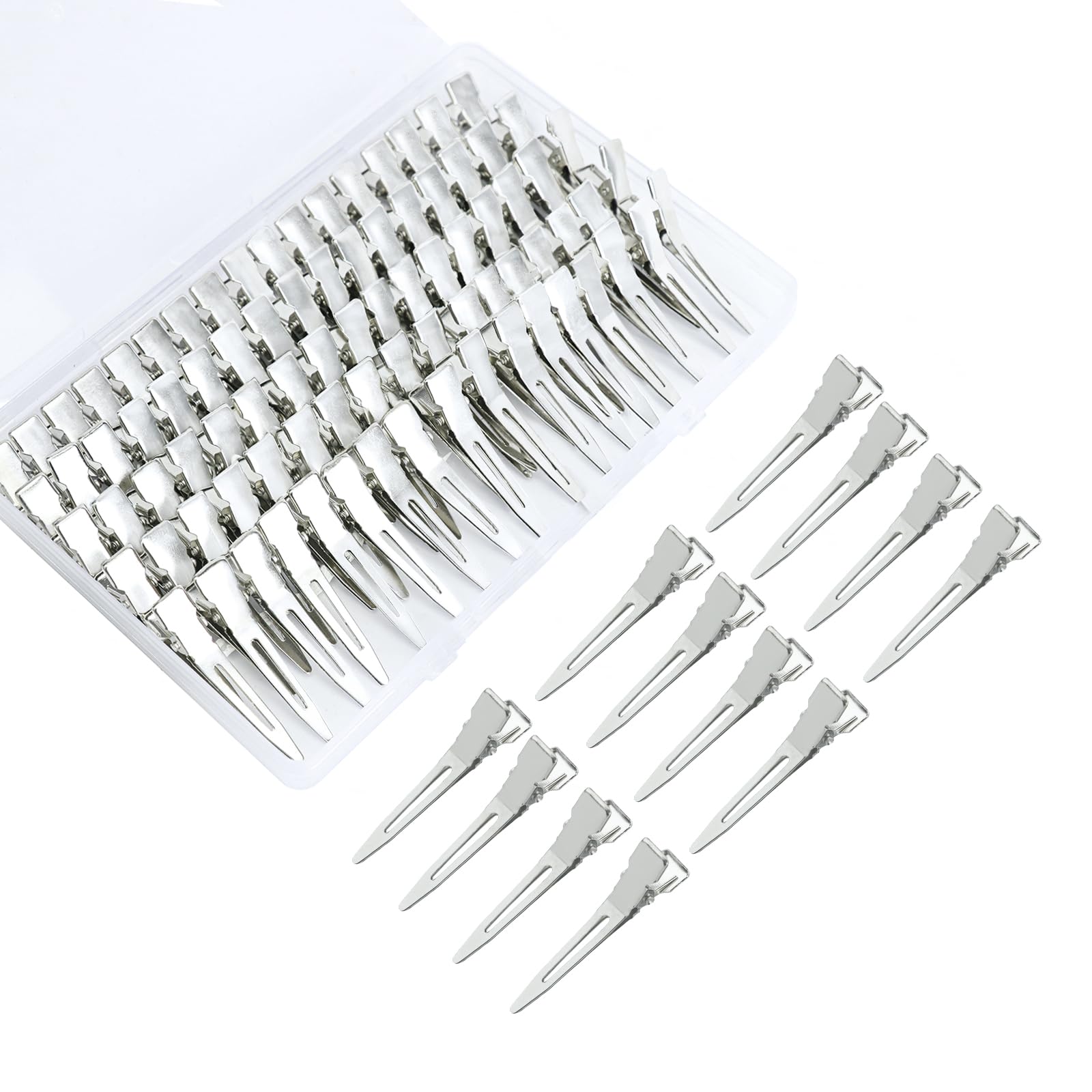 Pinza cocodrilo de Aifanjierui de 4,5 cm para sujetar cabello sin enganchar.