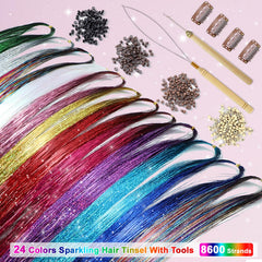AIFIHIYI wig clips for easy, removable tinsel attachment.