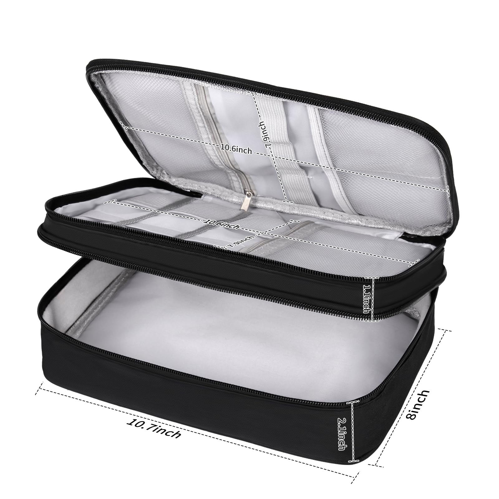 AIHOPESTO Barber Case clippers fit securely in padded compartments