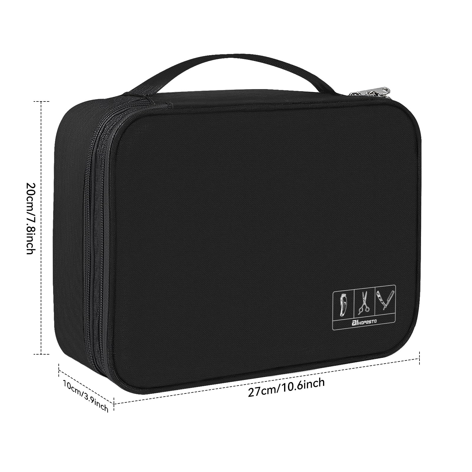 AIHOPESTO Barber Case side pocket for accessories, quick access