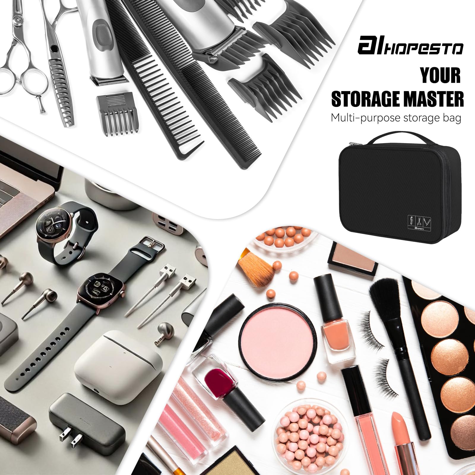 AIHOPESTO Barber Case travel-ready design saves space on the road