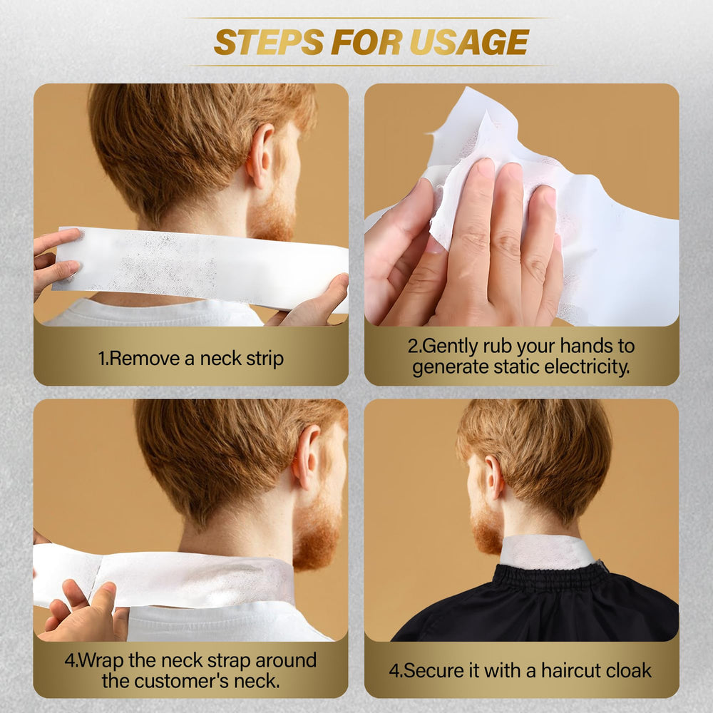 AIHOPESTO barber salon use neck strips for professional hygiene.