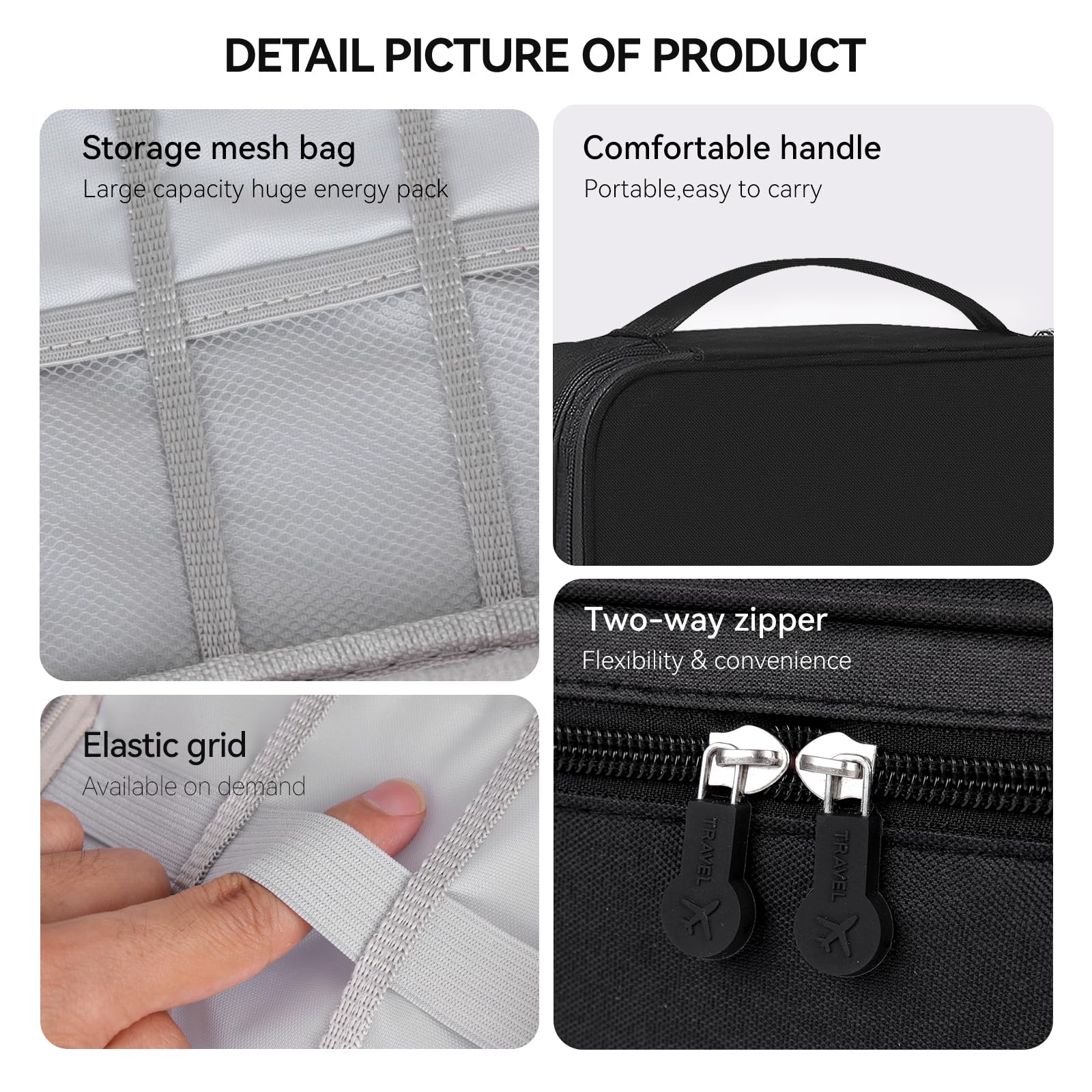 AIHOPESTO barber tools bag durable shell protects equipment in daily use