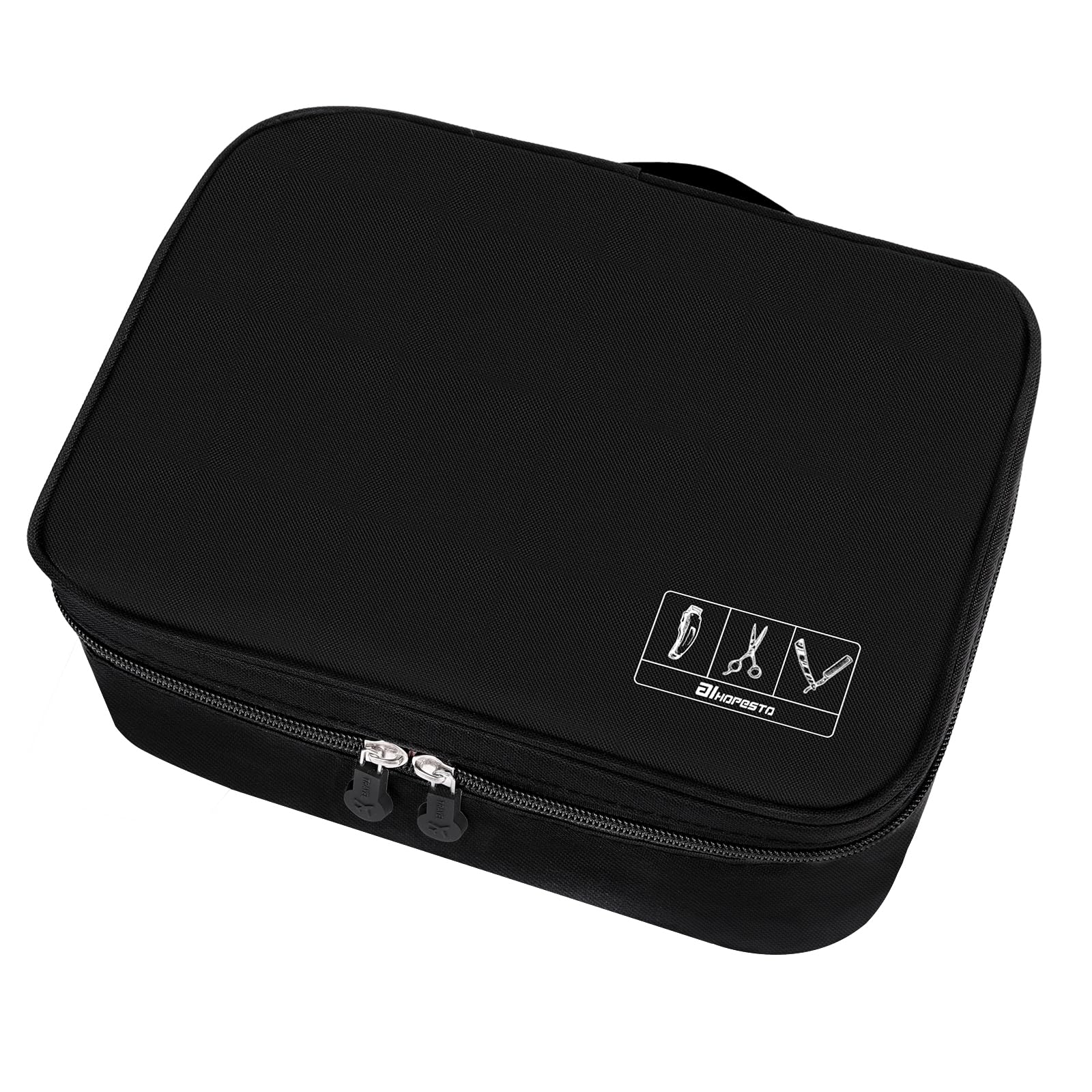 AIHOPESTO barber tools bag interior compartments organize clippers guards and scissors