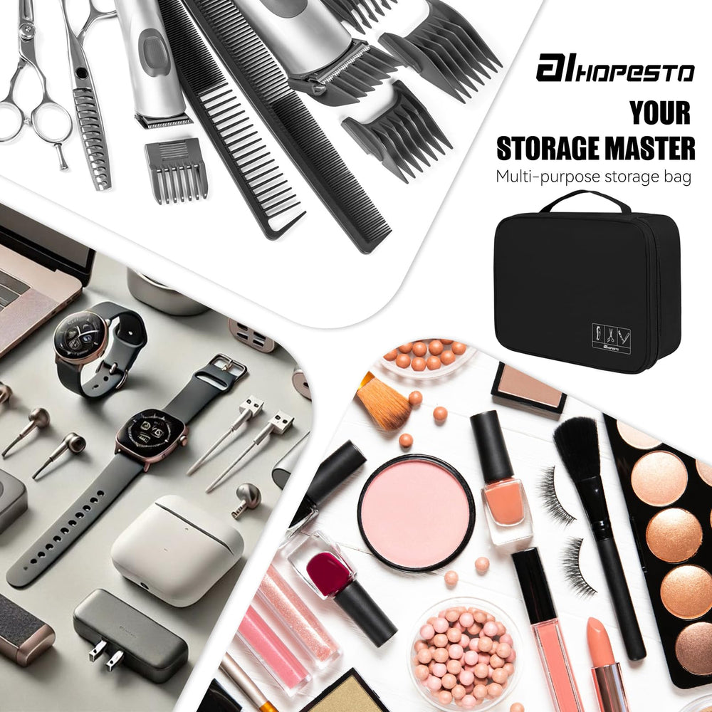 AIHOPESTO barber tools bag water-resistant exterior resists splashes and dust