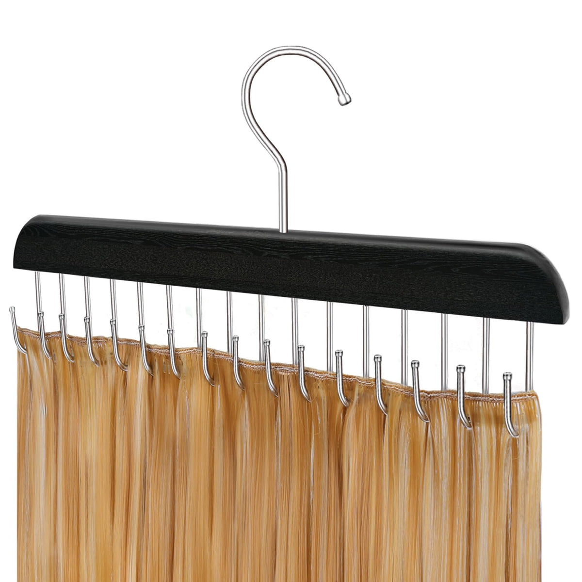 AIHOPESTO Hair Extension Holder with a 16-tooth rack for tangle-free storage