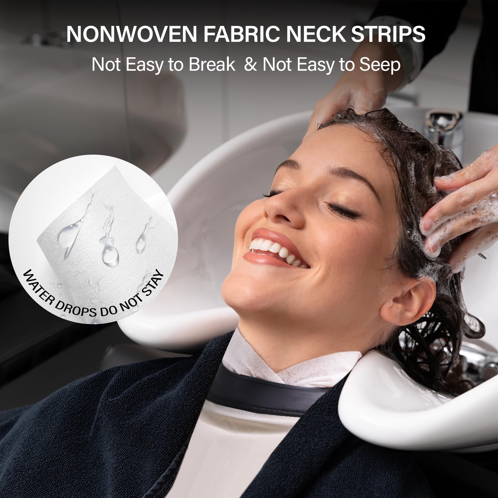 AIHOPESTO hygienic disposable neck strip keeps clients fresh between services.